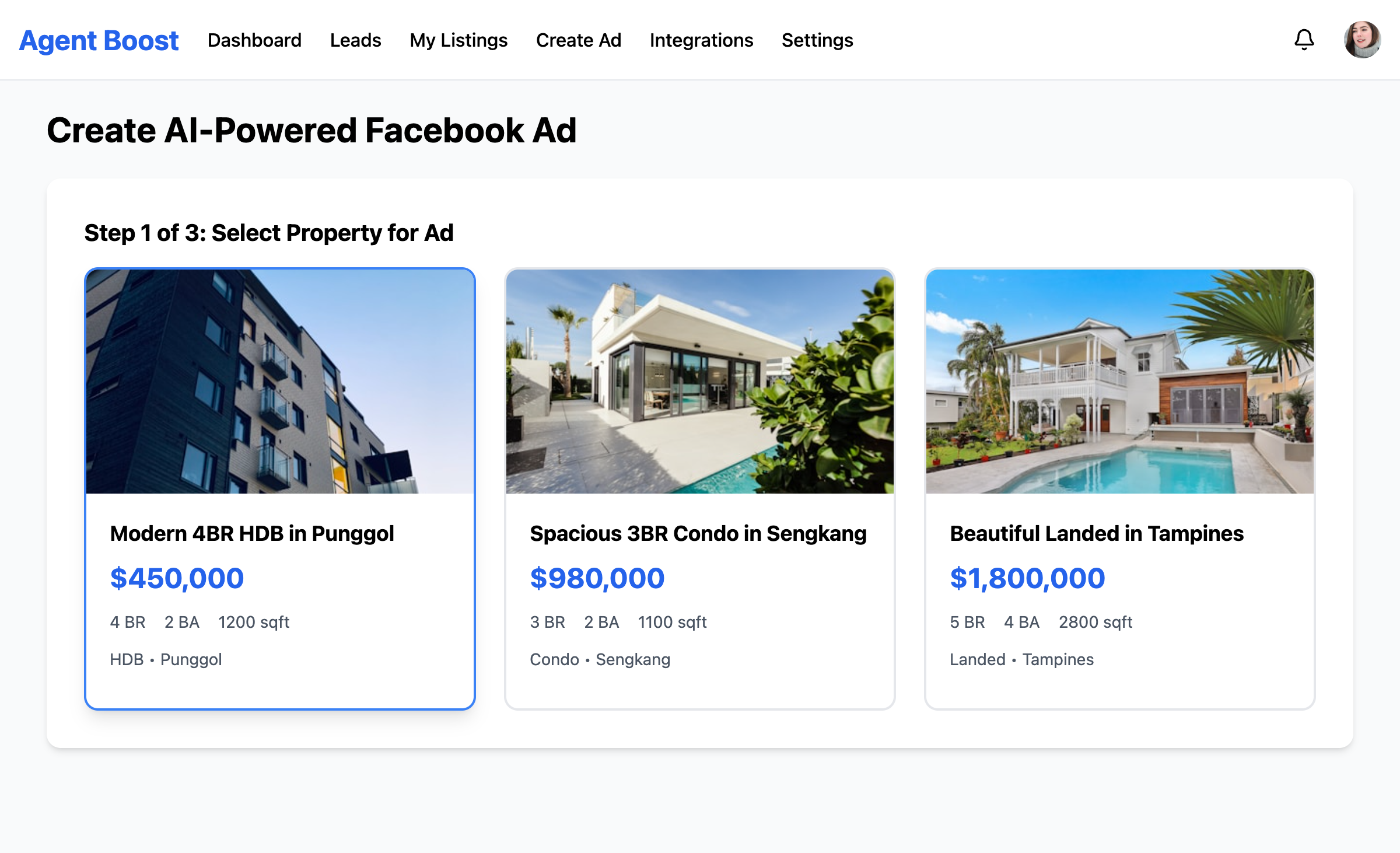 AI Ad Creator - Step 1
